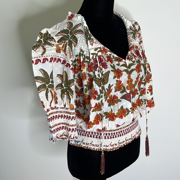 FARM RIO Off White Made In Brazil Blouse - Picture 7 of 14